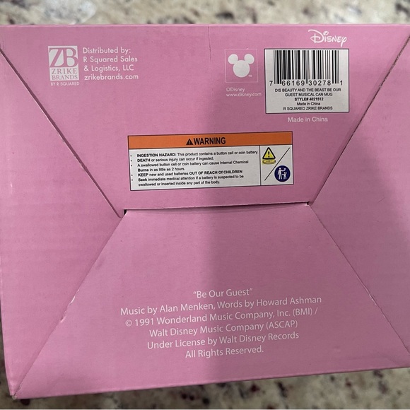 Disney’s Beauty and the Beast Musical Mug that Plays the song “Be Our Guest” NWT - Picture 5 of 12